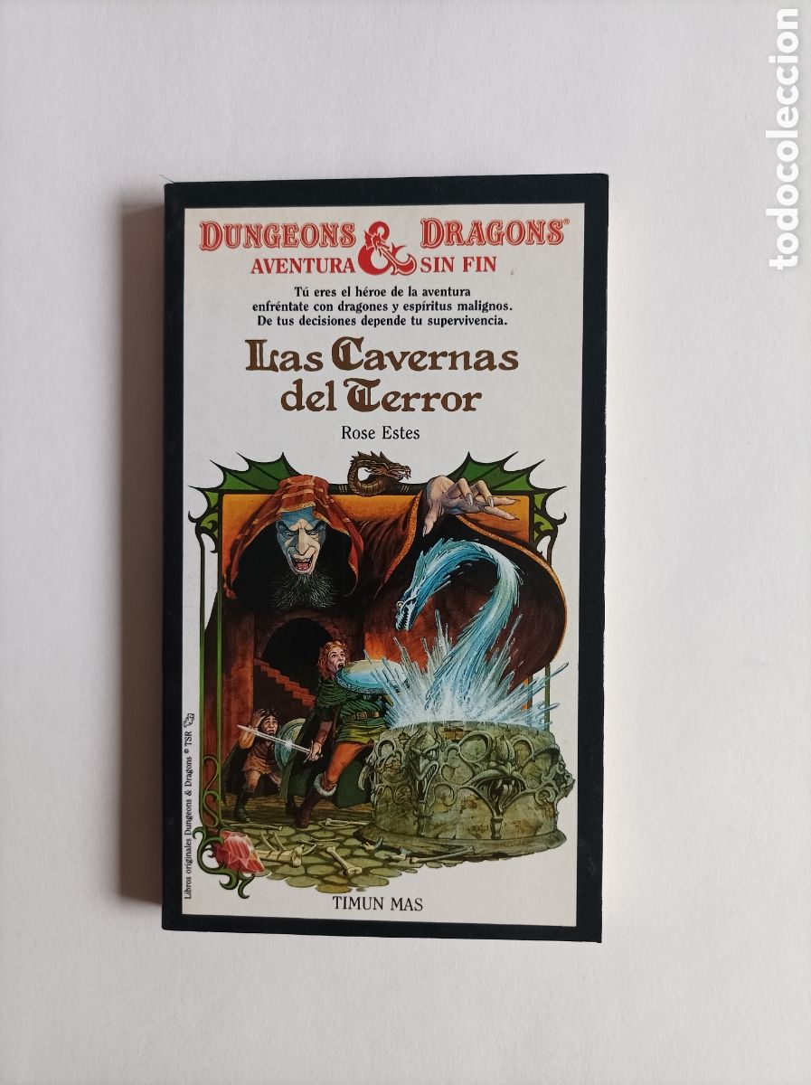 Libri di seconda mano: Dungeons & Dragons Aventura sin Fin, N&deg;1, Las Cavernas del Terror, Rose Estes, Editorial Timun Mas.