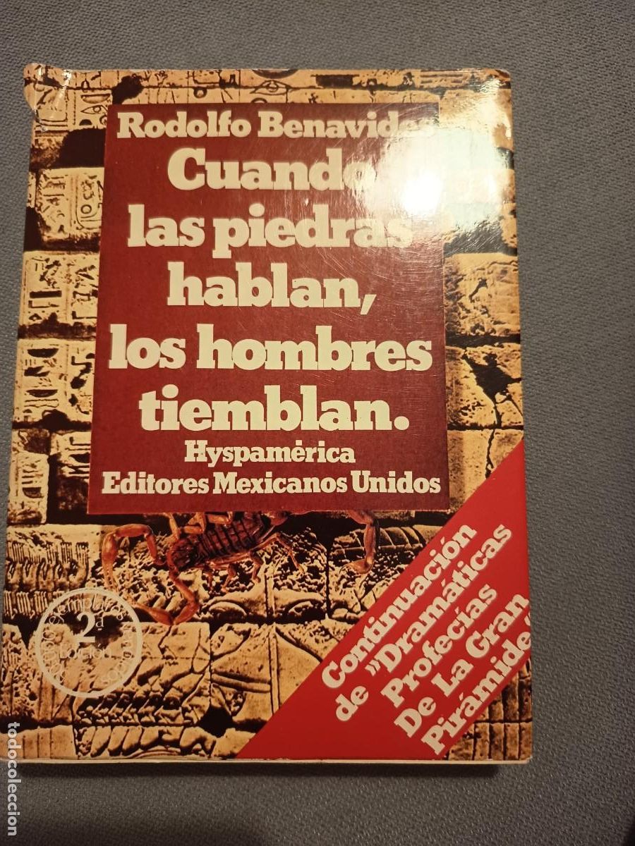 Libros de segunda mano: Cuando las piedras hablan, los hombres tiemblan. Rodolfo Benavides. 1979. R&uacute;stica. Hispanoamerica.