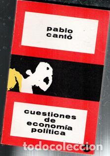 Libros de segunda mano: Cuestiones de econom&iacute;a pol&iacute;tica, Pablo Cant&oacute;