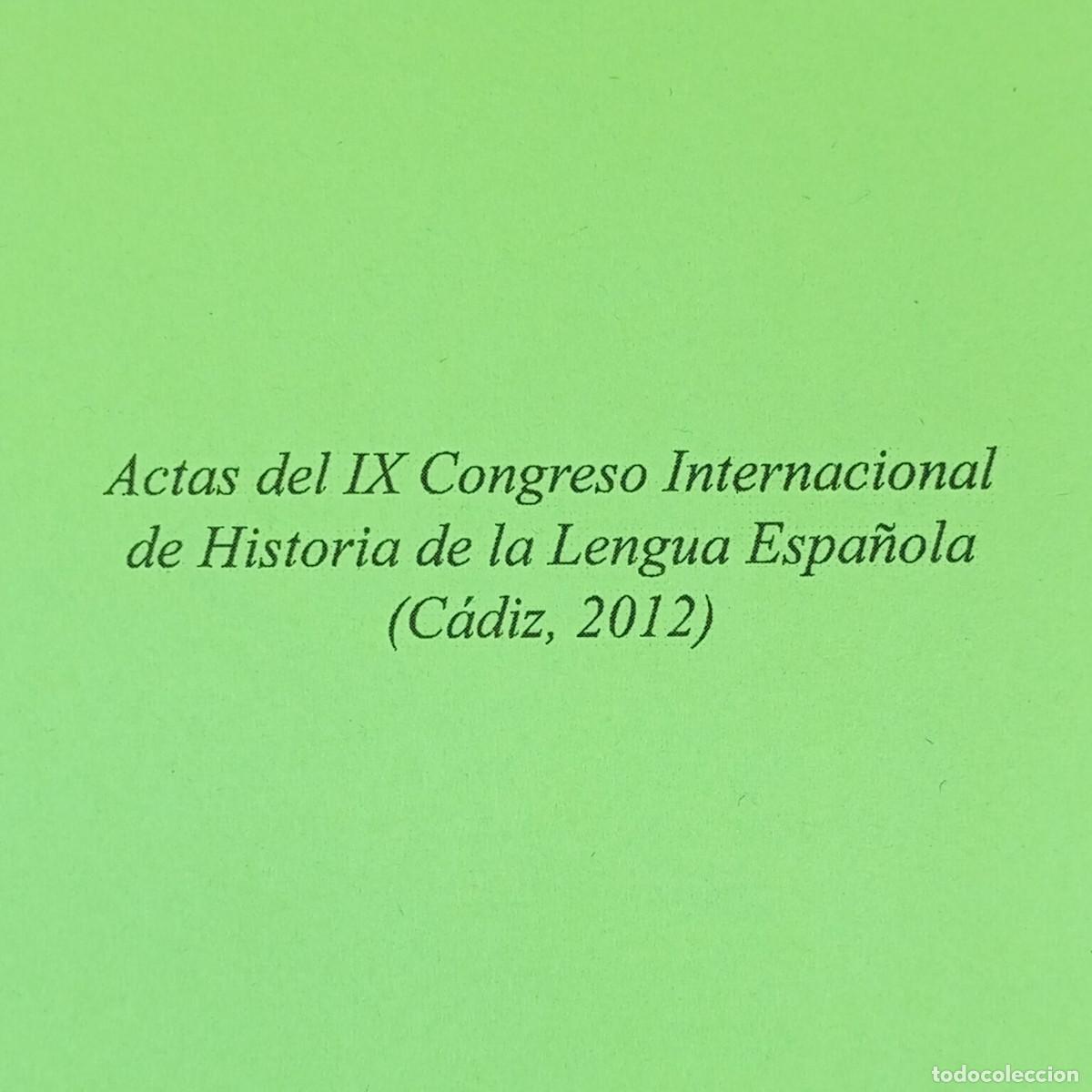 Libros de segunda mano: ACTAS DEL IX CONGRESO INTERNACIONAL DE HISTORIA DE LA LENGUA ESPA&Ntilde;OLA - C&Aacute;DIZ 2012 / 287