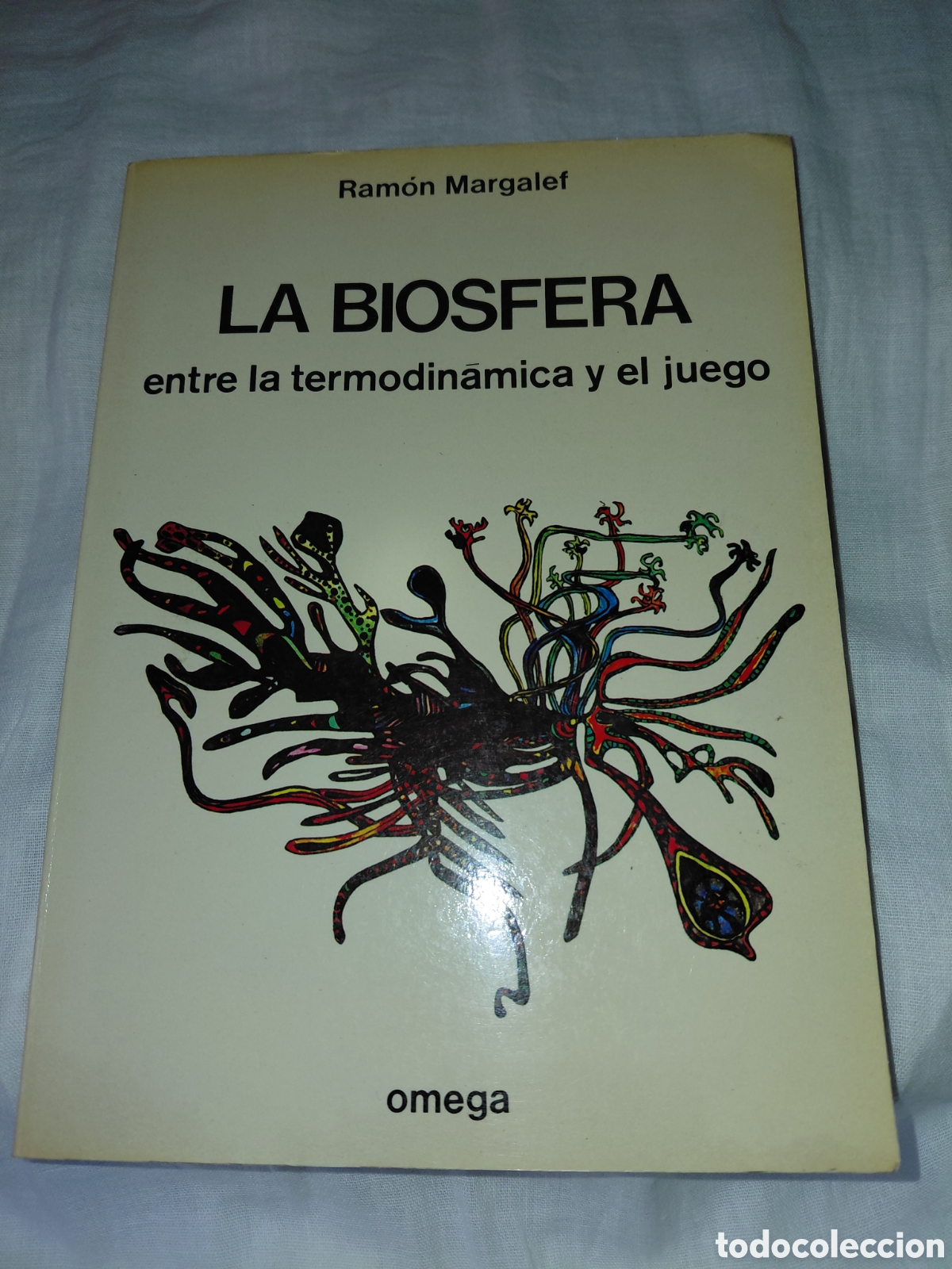 Libros de segunda mano: LA BIOSFERA ENTRE LA TERMODINAMICA Y EL JUEGO.RAMON MARGALEF.EDICIONES OMEGA 1980
