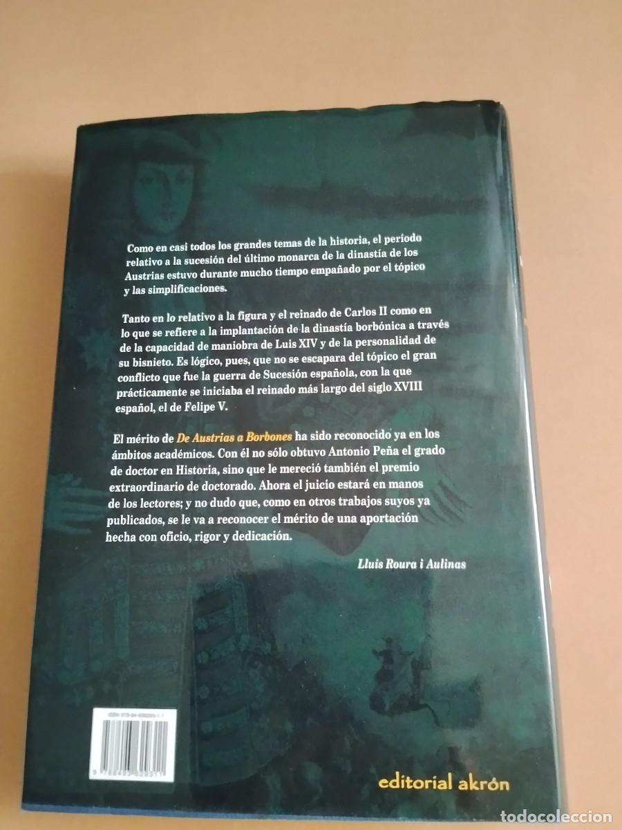 Libros de segunda mano: DE AUSTRIAS A BORBONES - Antonio R. Pe&ntilde;a Izquierdo - Foto 2