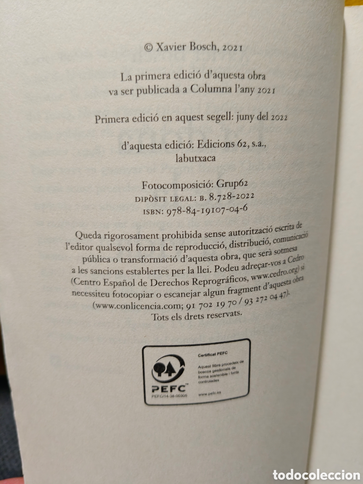 Libros de segunda mano: La dona de la Seva vida, Xavier Bosch - Foto 3