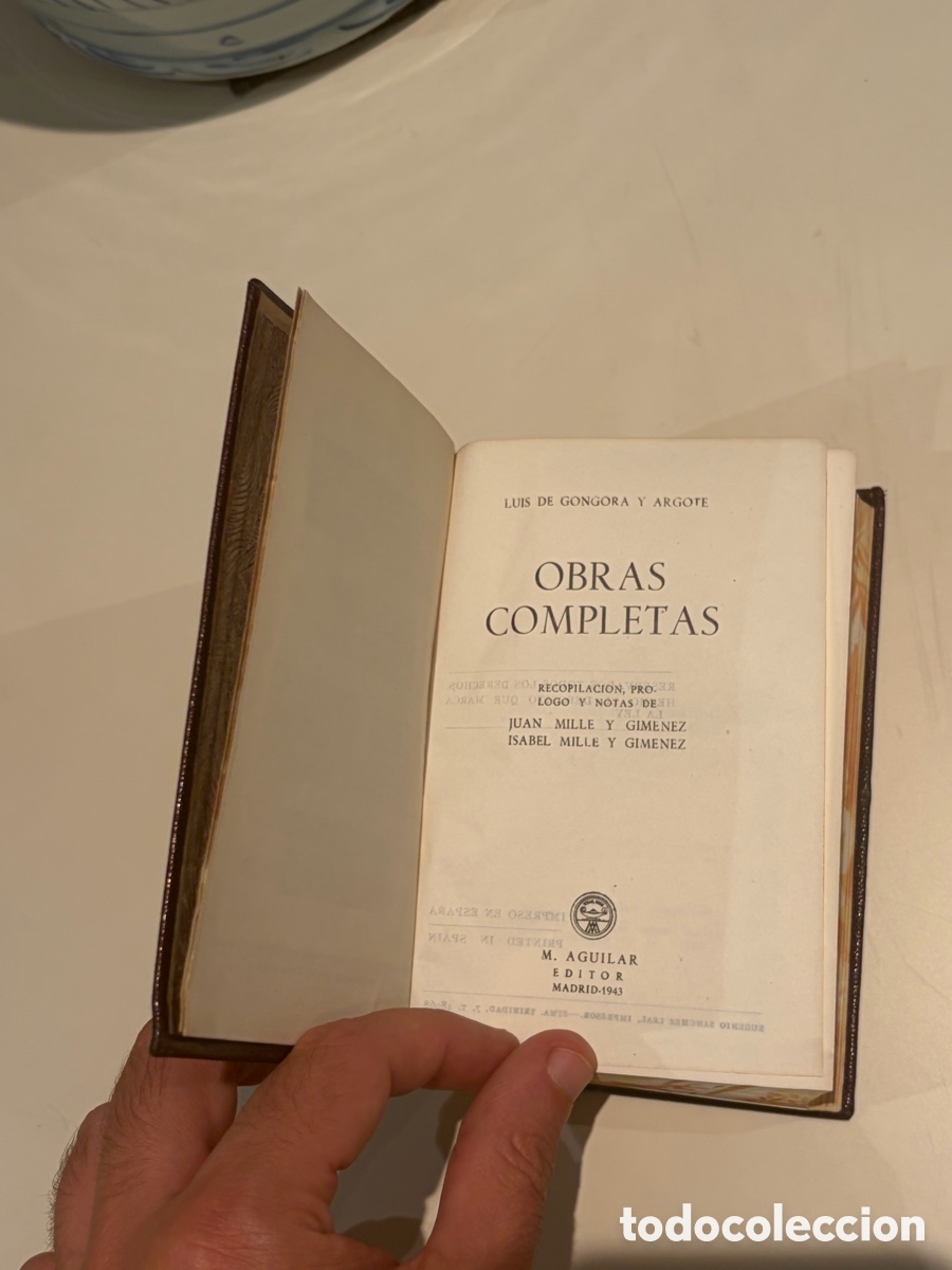 Libros de segunda mano: G&Oacute;NGORA, Obras completas, Aguilar joya 1943 - Foto 7