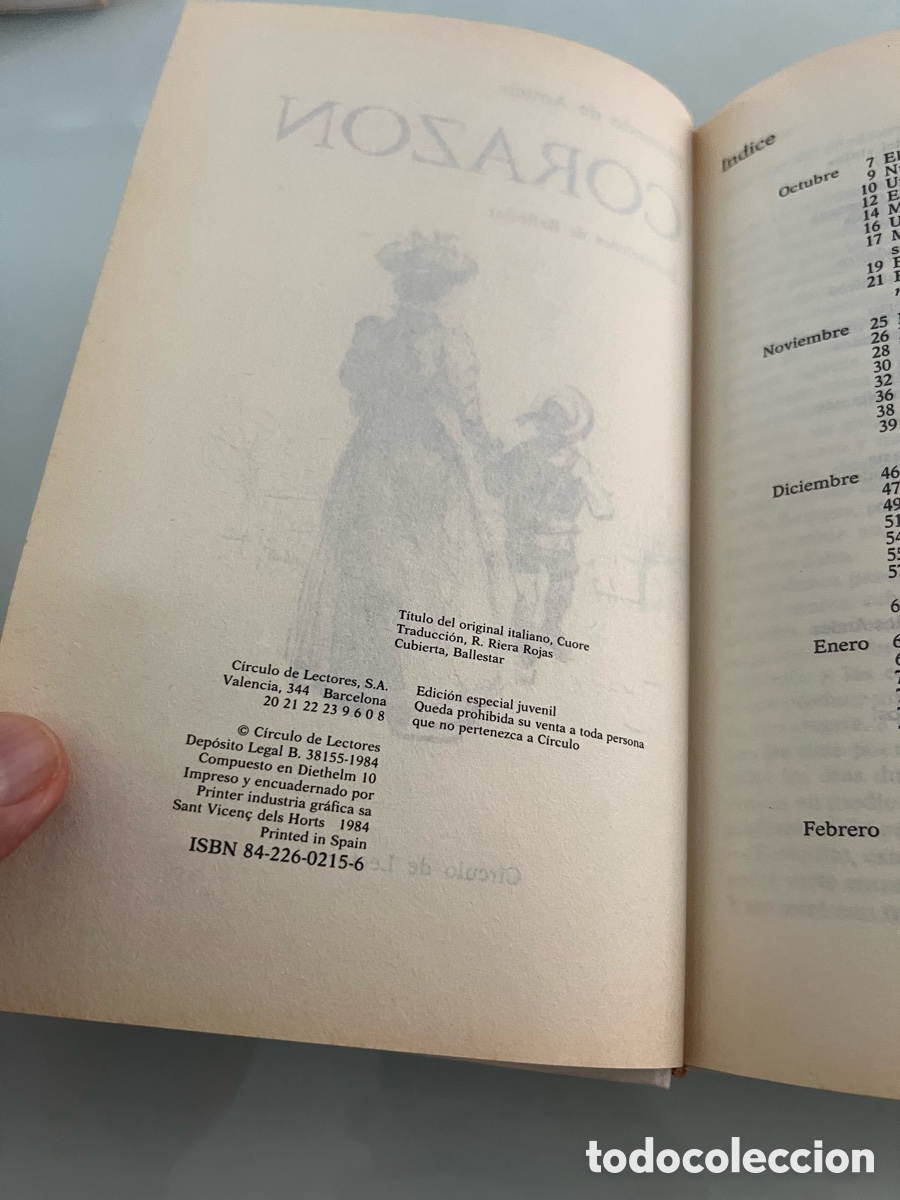 Libros de segunda mano: Coraz&oacute;n. Edmundo Amicis. C&iacute;rculo de Lectores 1984. Tapa dura - Foto 5
