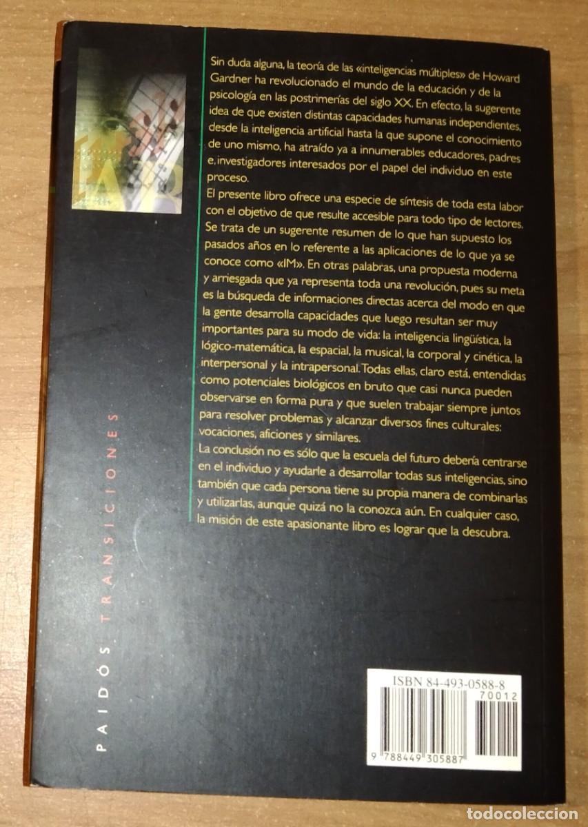 Libros de segunda mano: HOWARD GARDNER - INTELIGENCIAS M&Uacute;LTIPLES. LA TEOR&Iacute;A EN LA PR&Aacute;CTICA - PAID&Oacute;S, 2003 - Foto 2