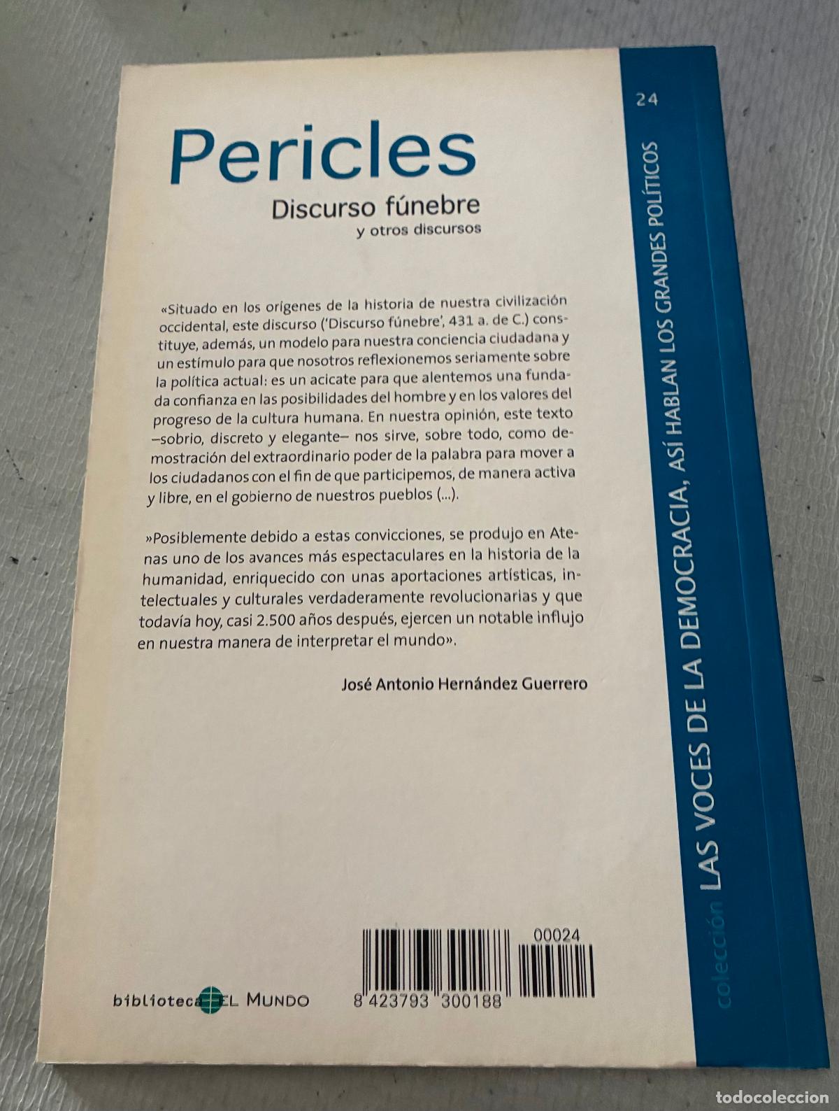 Libros de segunda mano: PERICLES DISCURSO F&Uacute;NEBRE - Foto 2