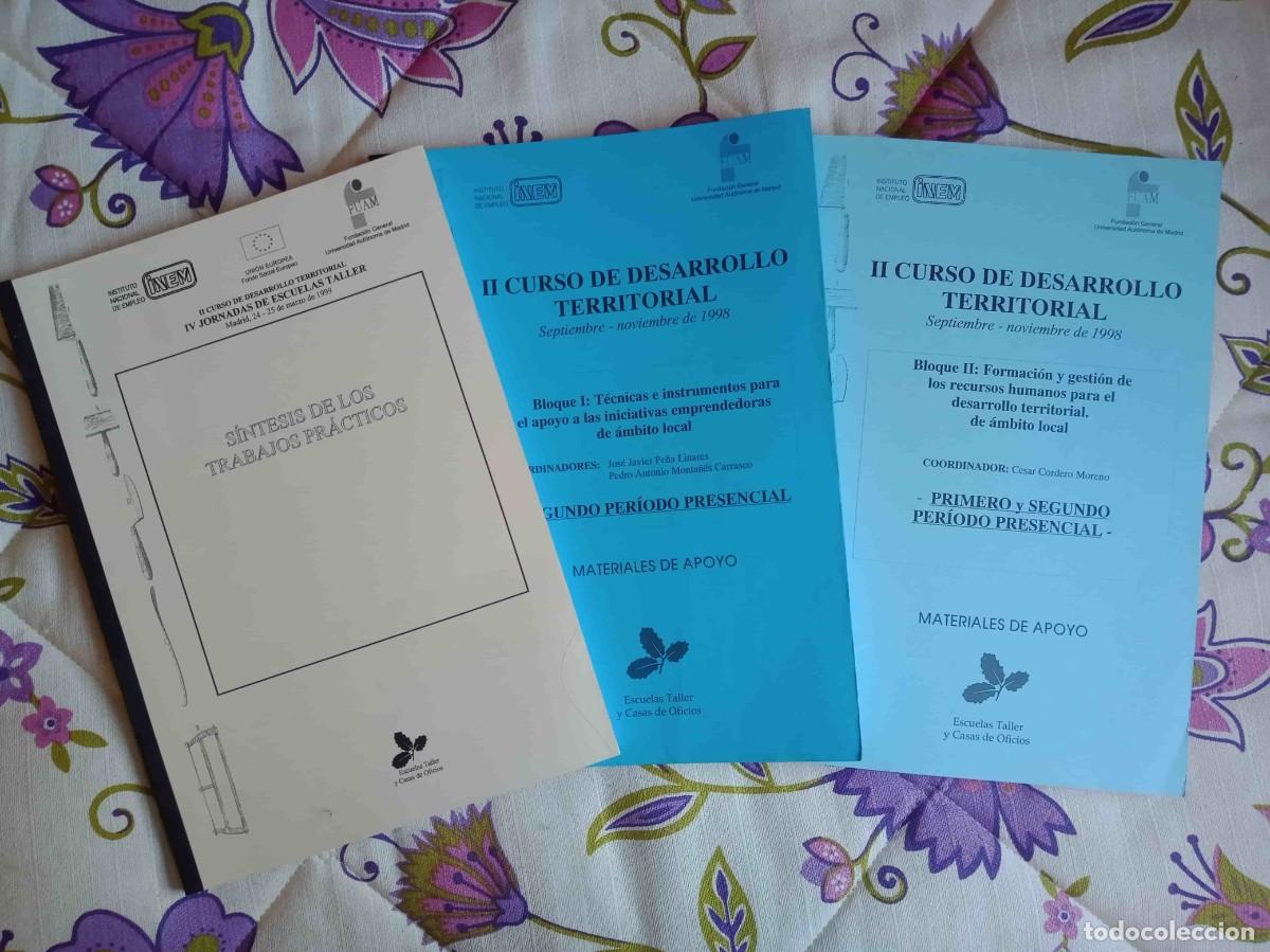 Libros de segunda mano: CURSO DE DESARROLLO TERRITORIAL. JORNADAS ESCUELAS TALLER 1998-1999. 3 tomos