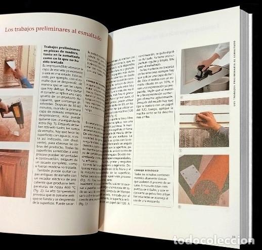 Libros de segunda mano: PINTAR. ESMALTAR. EMPAPELAR. PASO A PASO. - Foto 3
