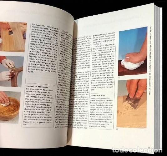 Libros de segunda mano: PINTAR. ESMALTAR. EMPAPELAR. PASO A PASO. - Foto 5
