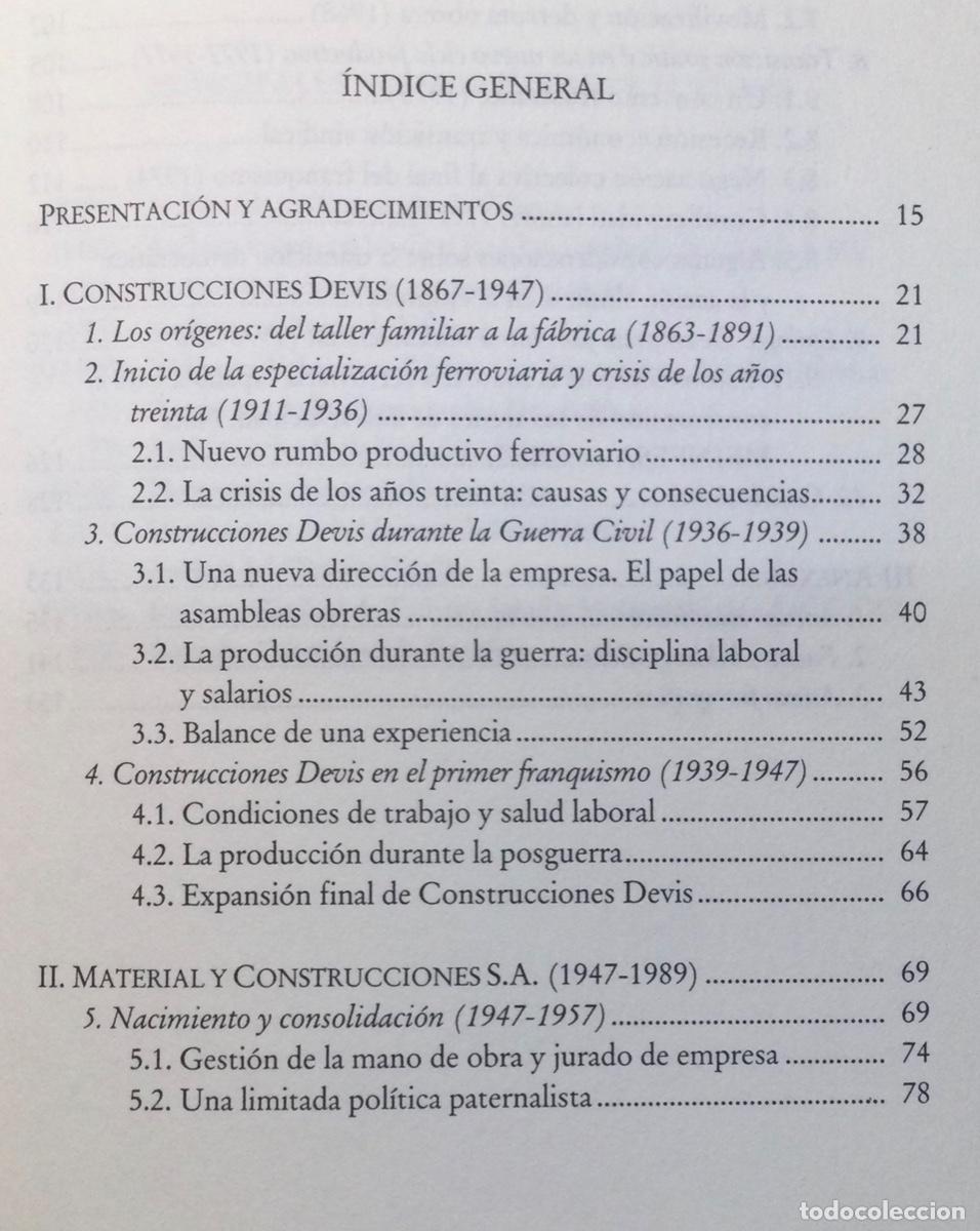 Libros de segunda mano: Constructores ferroviarios valencianos Construcciones Devis y Macosa - Foto 2