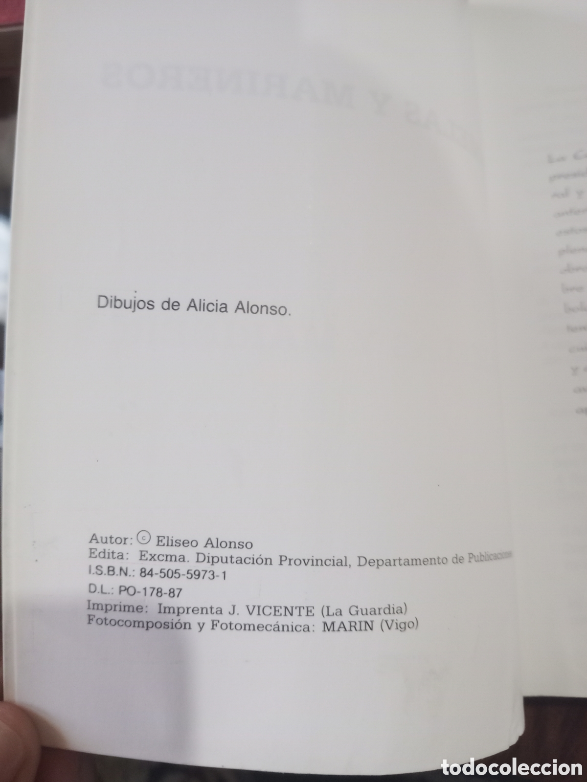 Libros de segunda mano: Gamelas y marineros ( Eliseo Alonso )