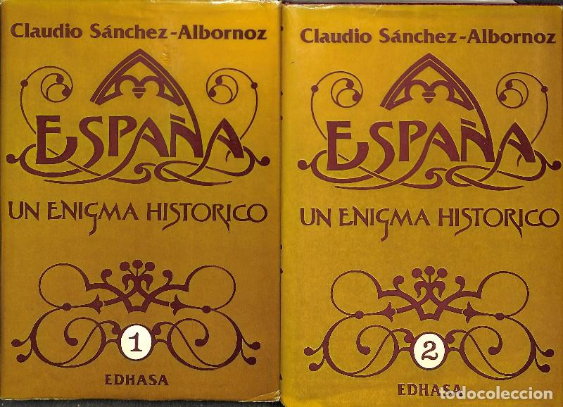 Libros de segunda mano: Espa&ntilde;a: Un Enigma Hist&oacute;rico Vol. 1 y 2 - Claudio S&aacute;nchez-Albornoz - Edhasa - 1983, 1&ordf; ed. -