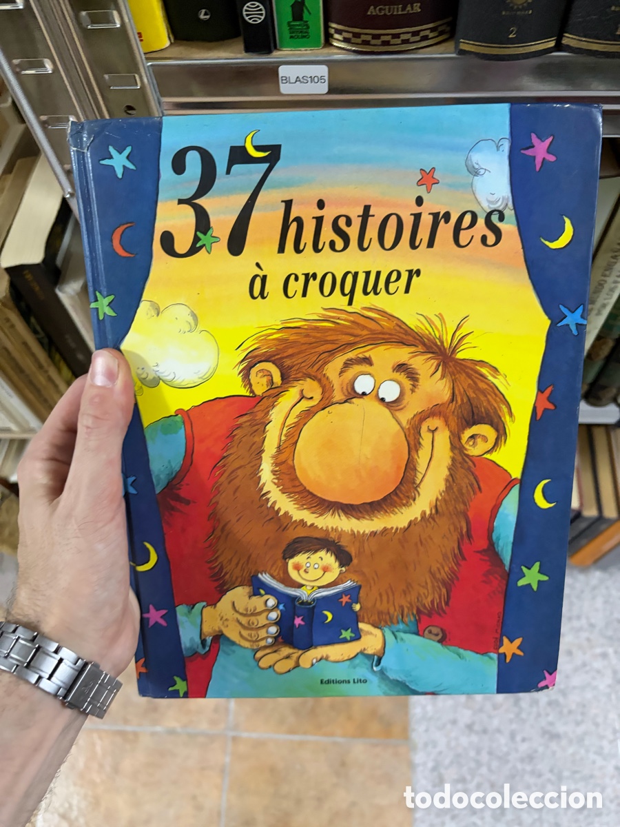 Libros de segunda mano: BLAS105 37 histoires &agrave; croquer (Fran&ccedil;ais) ed. Lito. Guardas garabateadas. Libro bien.