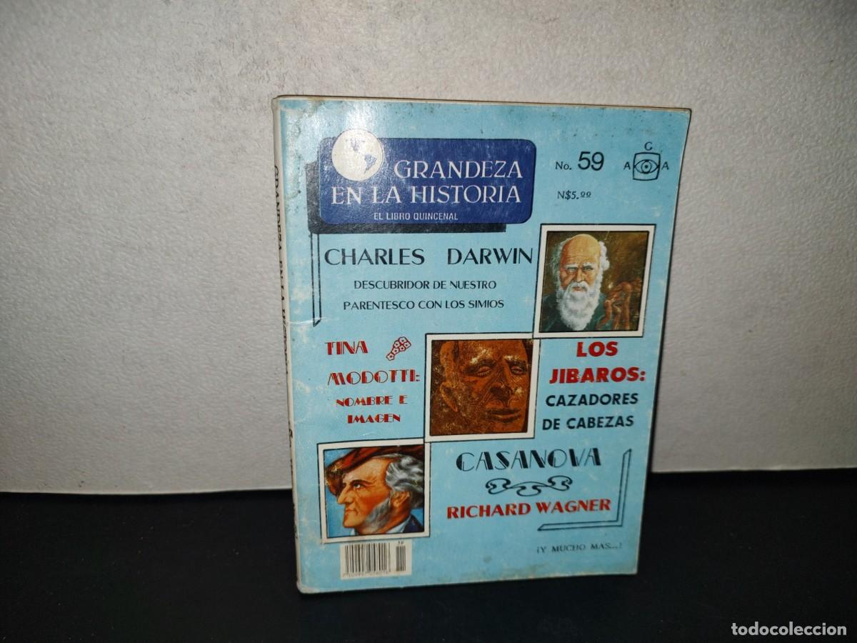 Libros de segunda mano: 201- Grandeza En La Historia. Charles Darwin, Los Jibaros Cazadores De Cabezas - No. 59, 80's