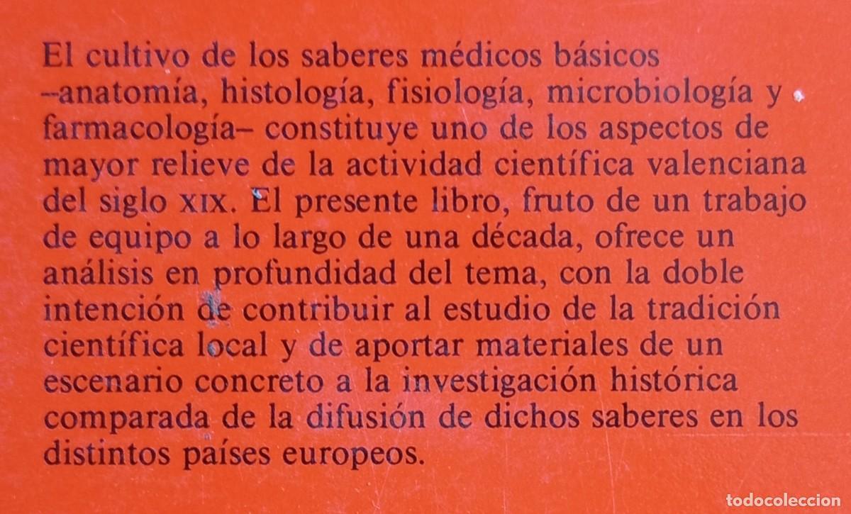 Libros de segunda mano: LAS CIENCIAS MEDICAS BASICAS EN LA VALENCIA DEL SIGLO XIX - Foto 2