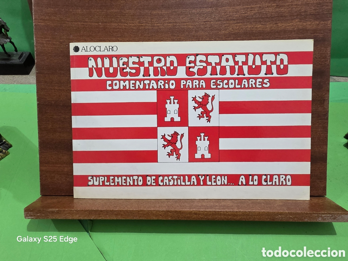 Libros de segunda mano: CASTILLA Y LE&Oacute;N... &rdquo;&rdquo;NUESTRO ESTATUTO&rdquo;&rdquo;...COMENTARIO PARA ESCOLARES...ALOCLARO...1984...