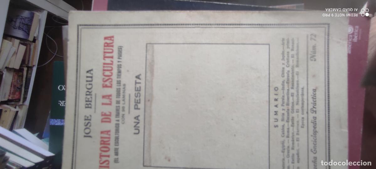 Libros de segunda mano: Historia de la Escultura - Jose Bergua