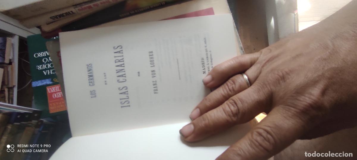 Libros de segunda mano: Los germanos en las Islas Canarias - Facs&iacute;mil - Franz von Loeher