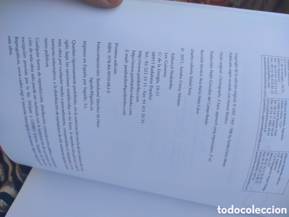Libros de segunda mano: COREOGRAFIA: METODO BASICO DE CREACION DE MOVIMIENTO. SANDRA CERNY - Foto 3