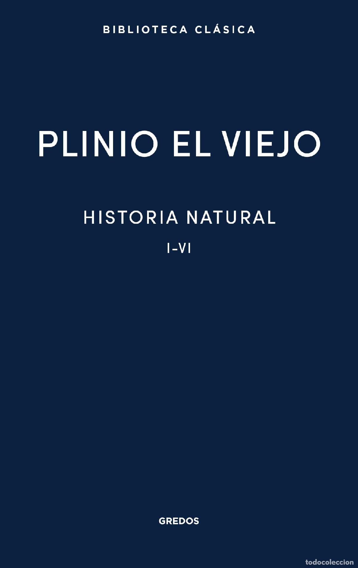 Libros de segunda mano: Historia natural I (Biblioteca Cl&aacute;sica Gredos)