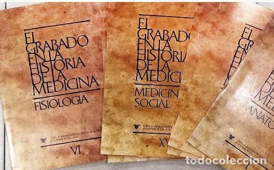 Libros de segunda mano: Nueve ejemplares de El Grabado en la Historia de la Medicina, cada uno contiene tres grabados
