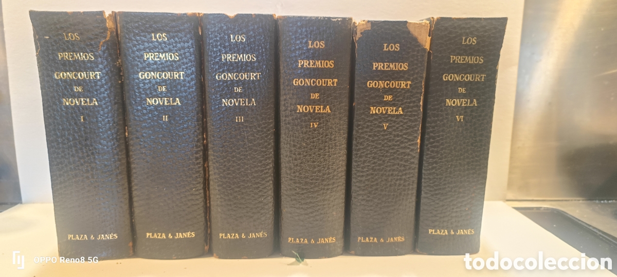 Gebrauchte B&uuml;cher: LOS PREMIOS GONCOURT DE NOVELA - Plaza & Jan&eacute;s, 1963* Colecci&oacute;n completa de 6 tomos (I al VI).