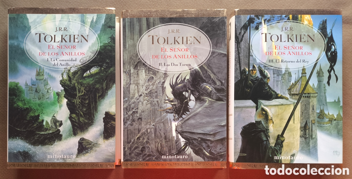 Libros de segunda mano: J.R.R. TOLKIEN EL SE&Ntilde;OR DE LOS ANILLOS 3 VOL. ED. MINOTAURO 2013