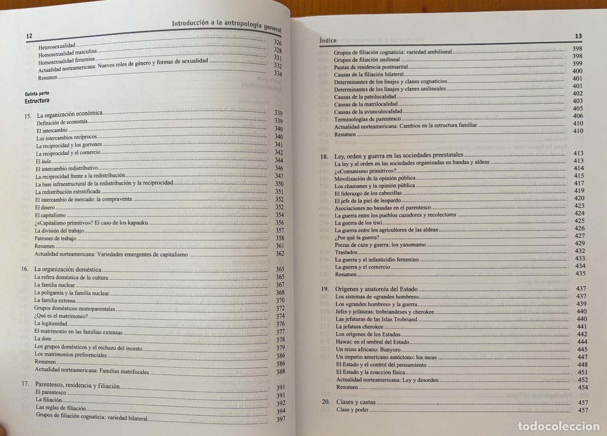 Libros de segunda mano: ANTROPOLOGIA- INTRODUCCION- MARVIN HARRIS- 2004 - Foto 4