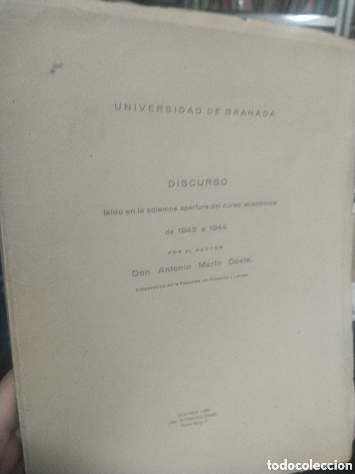 Livres d'occasion: Antonio Mar&iacute;n Ocete. Pedro M&aacute;rtir de Angleria y su Opus Epistolarium. Discurso