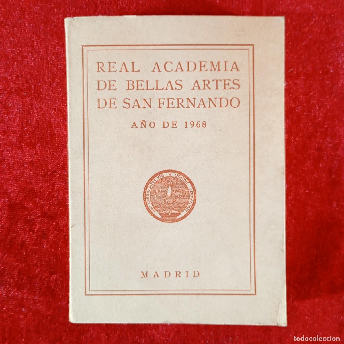 Libros de segunda mano: REAL ACADEMIA DE BELLAS ARTES DE SAN FERNANDO - MADRID - 1968 / 1306