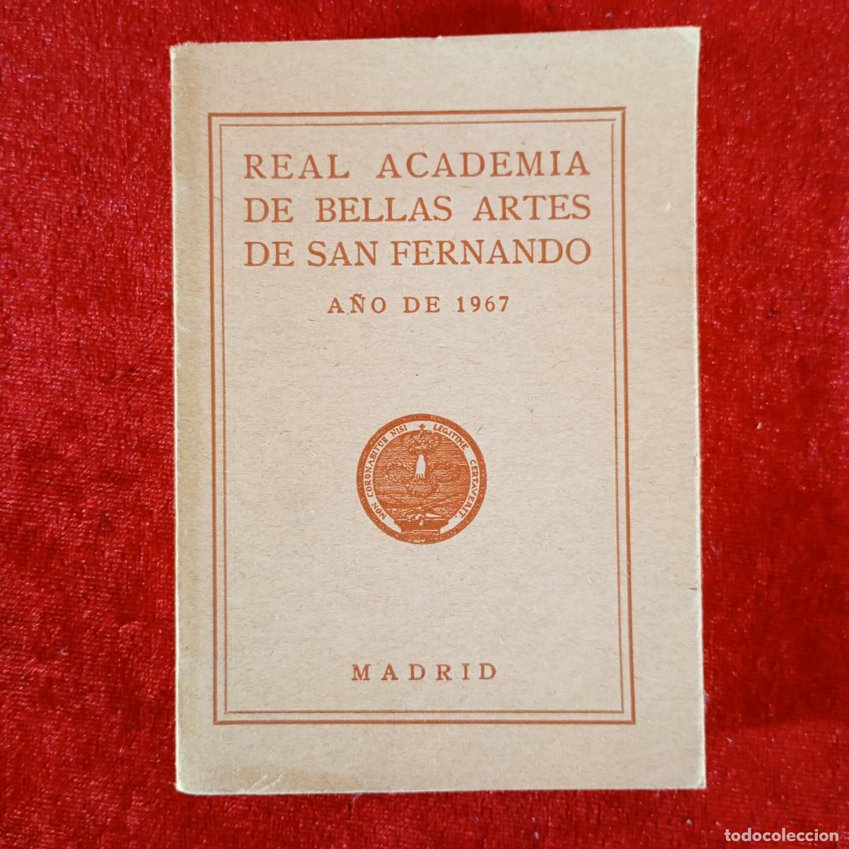 Libros de segunda mano: REAL ACADEMIA DE BELLAS ARTES DE SAN FERNANDO - MADRID - 1967 / 1313