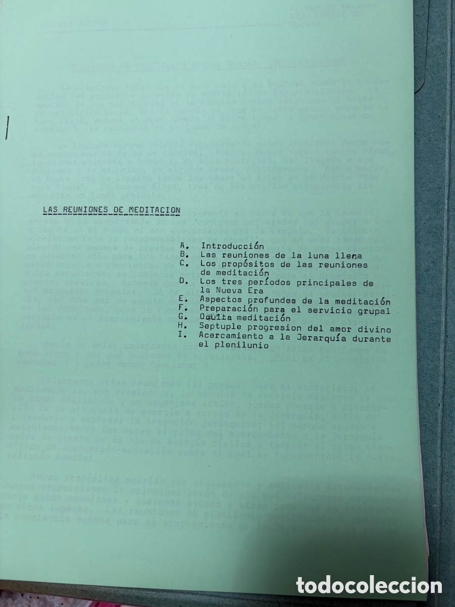 Libri di seconda mano: Blas112A lote de apuntes y cuadernos de la escuela arcana. Ley del progreso grupal. Festival wesak.
