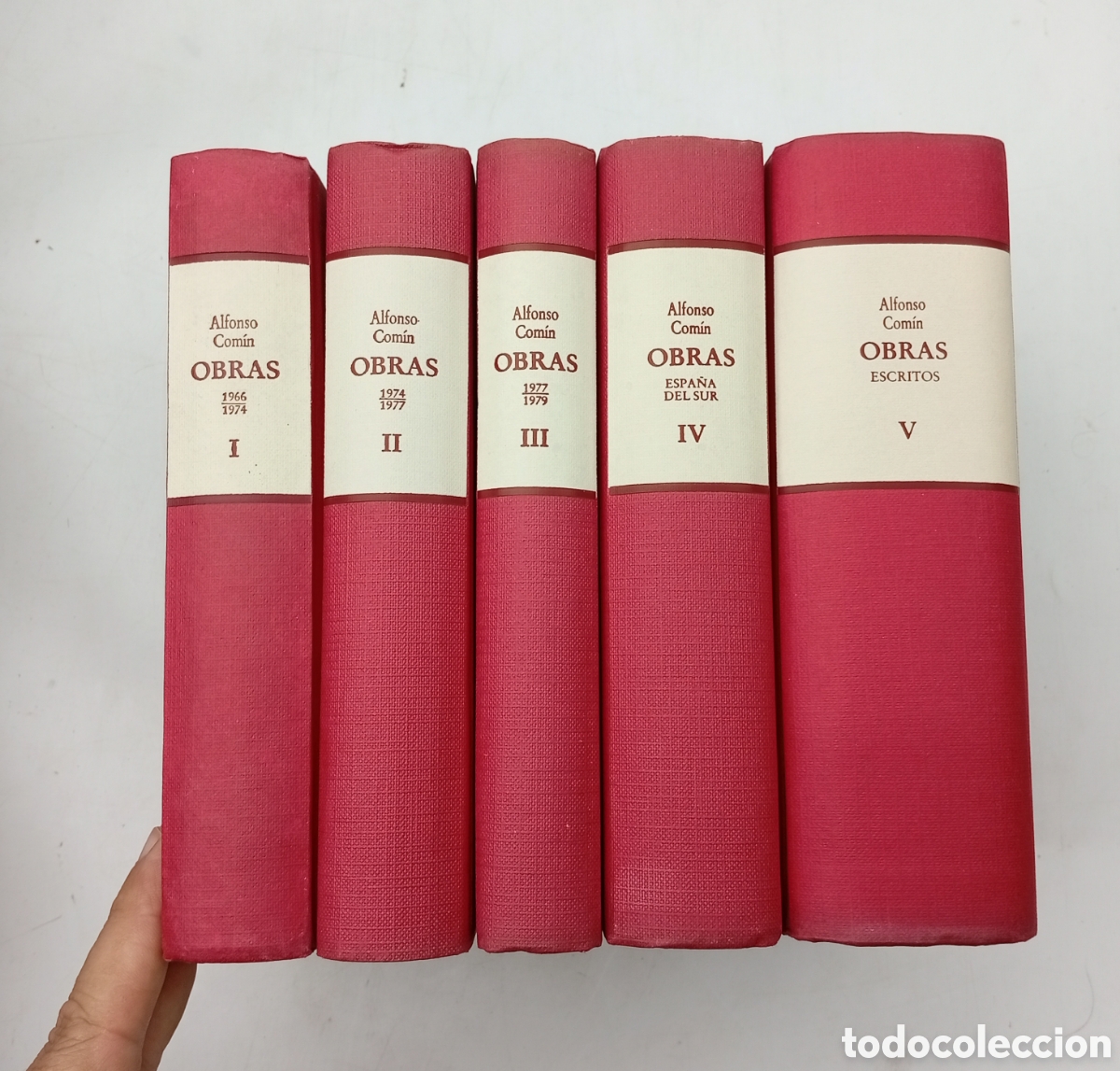 Libros de segunda mano: Libro Obras Escritos Alfonso Com&iacute;n 5 volumenes