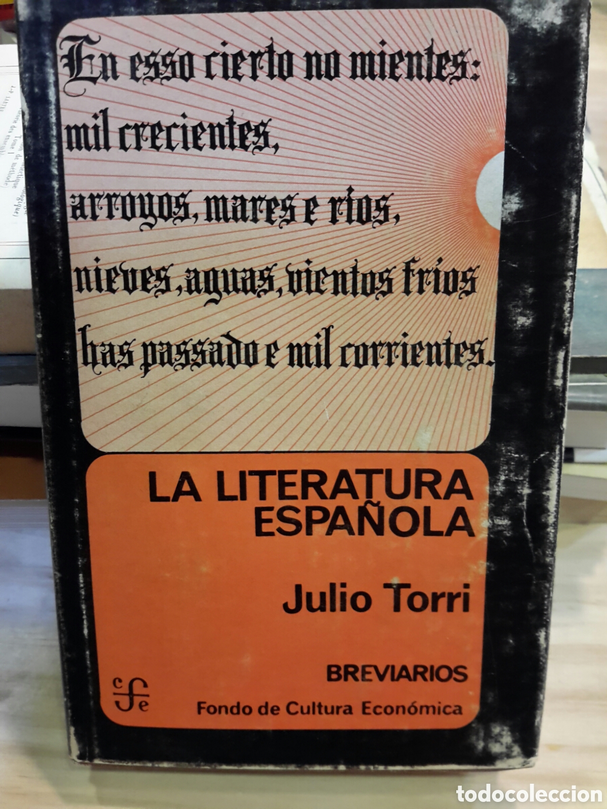 Second hand books: Julio Torri. La Literatura Espa&ntilde;ola. Breviarios.