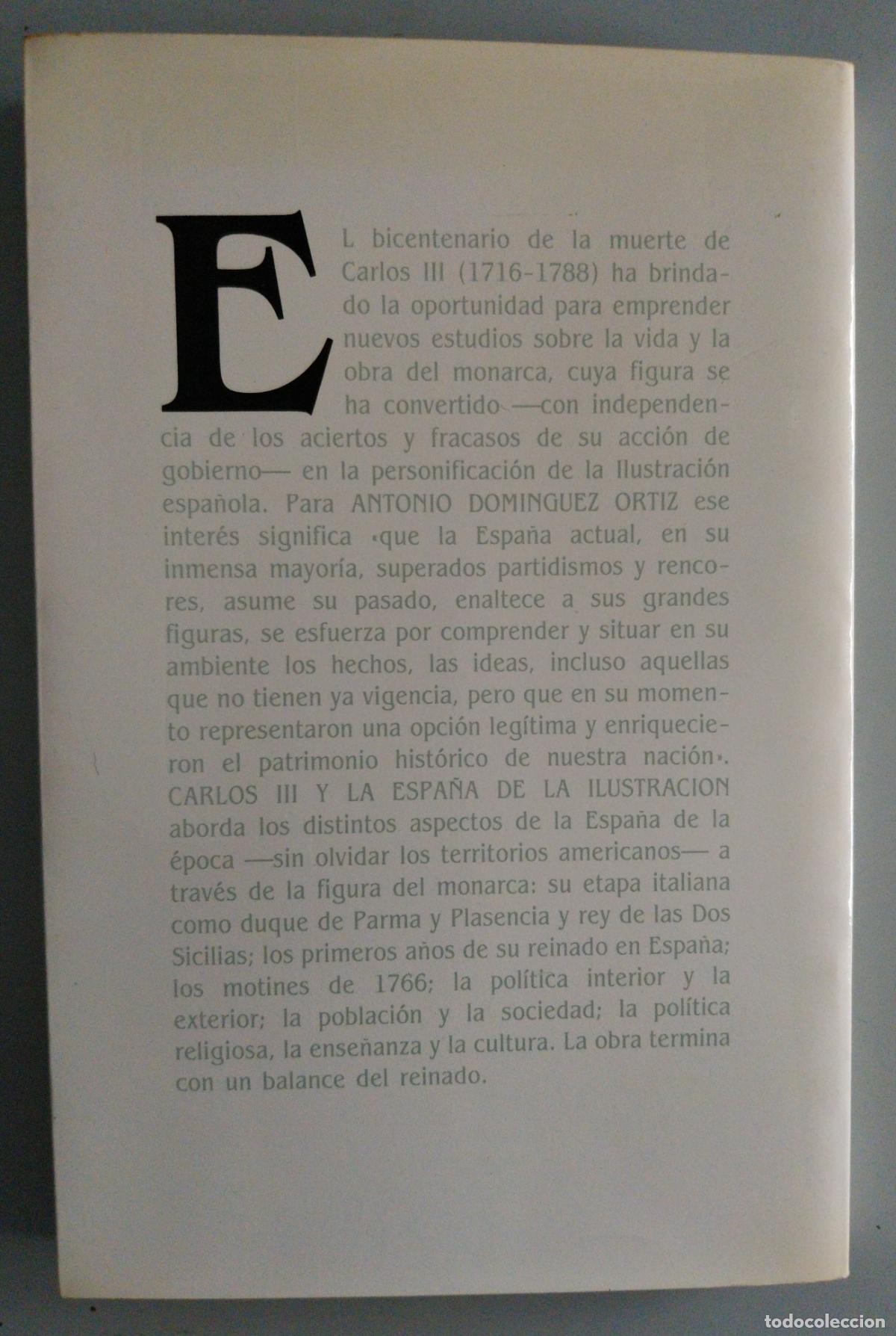 Libros de segunda mano: carlos III y la espa&ntilde;a de la ilustracion - Foto 2