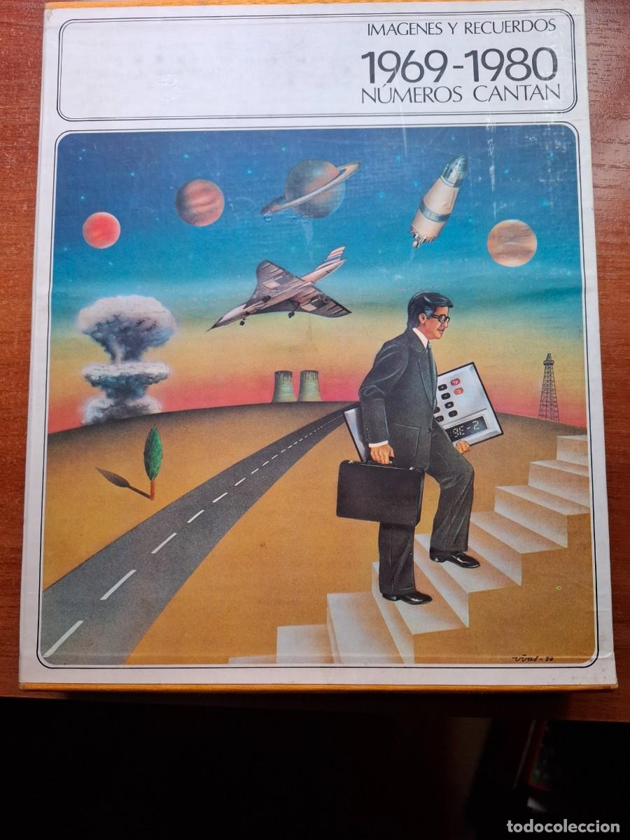 Libri di seconda mano: LIBRO IM&Aacute;GENES Y RECUERDOS.1969-1980. + DISCO SINGLE. LOS N&Uacute;MEROS CANTAN. DIFUSORA INTERNACIONAL.