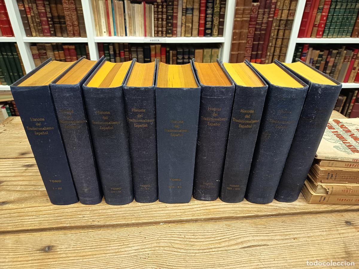 Libros de segunda mano: 1941 - MELCHOR FERRER. Historia del tradicionalismo espa&ntilde;ol. 30 tomos en 13 vols.