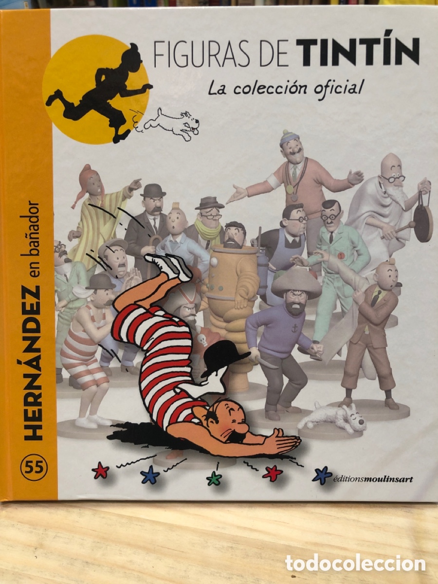 Libros de segunda mano: Figuras de Tint&iacute;n, N. 55. Hern&aacute;ndez en el ba&ntilde;ador