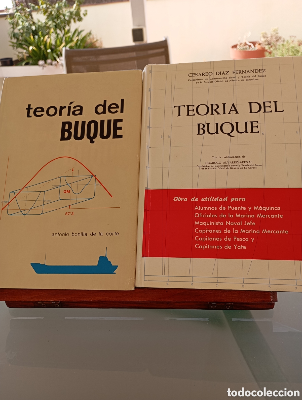 Libros de segunda mano: TEORIA del BUQUE. Lote Antonio Bonilla y Cesareo Diaz. Excelentes y Referentes
