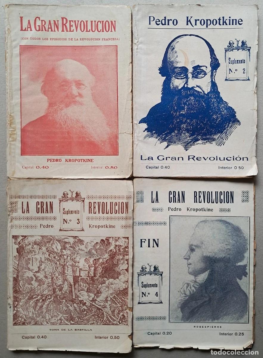 Libros de segunda mano: Kropotkine, Pedro - La Gran Revoluci&oacute;n - Anselmo Lorenzo - (1924) Anarquismo
