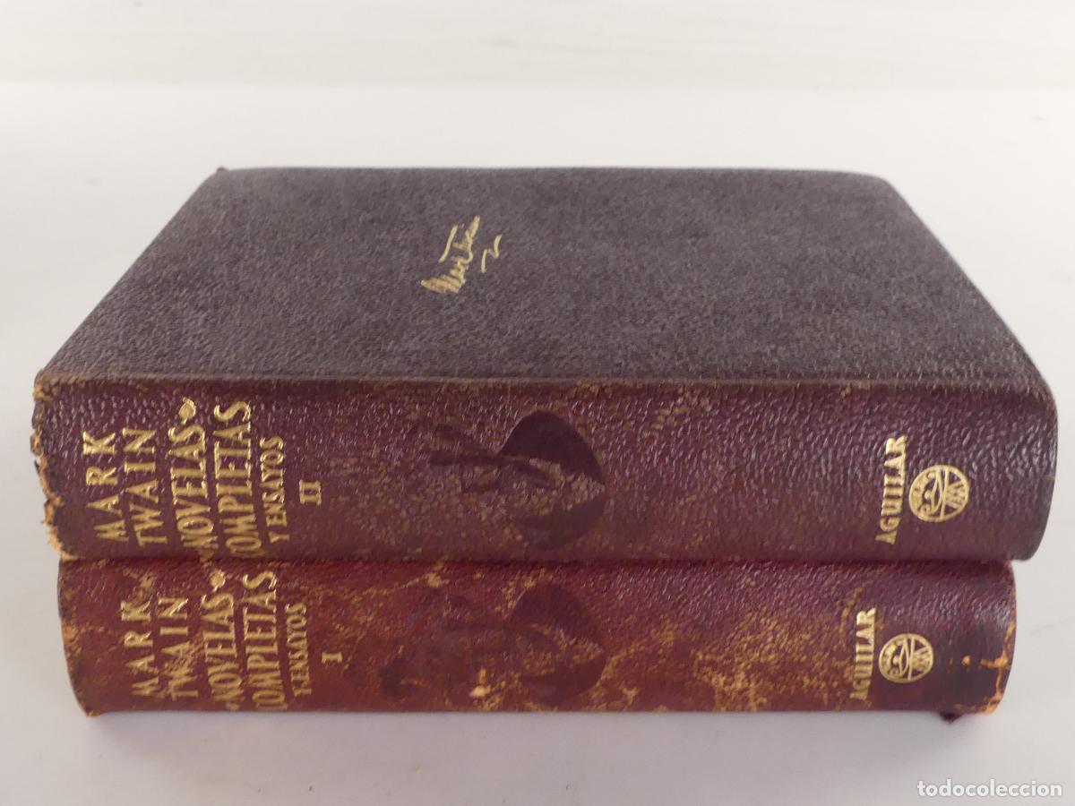 Gebrauchte B&uuml;cher: 2 TOMOS NOVELAS COMPLETAS Y ENSAYOS POR MARK TWAIN - EDITOR AGUILAR