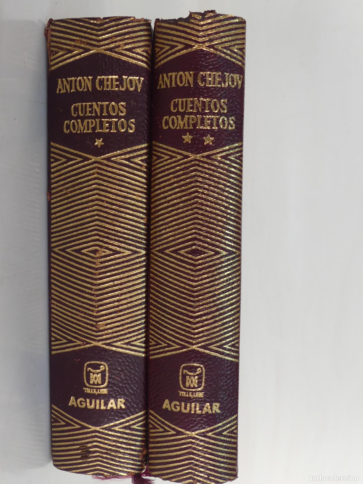 Libros de segunda mano: 2 TOMOS CUENTOS COMPLETOS POR ANTON CHEJOV - EDITOR AGUILAR