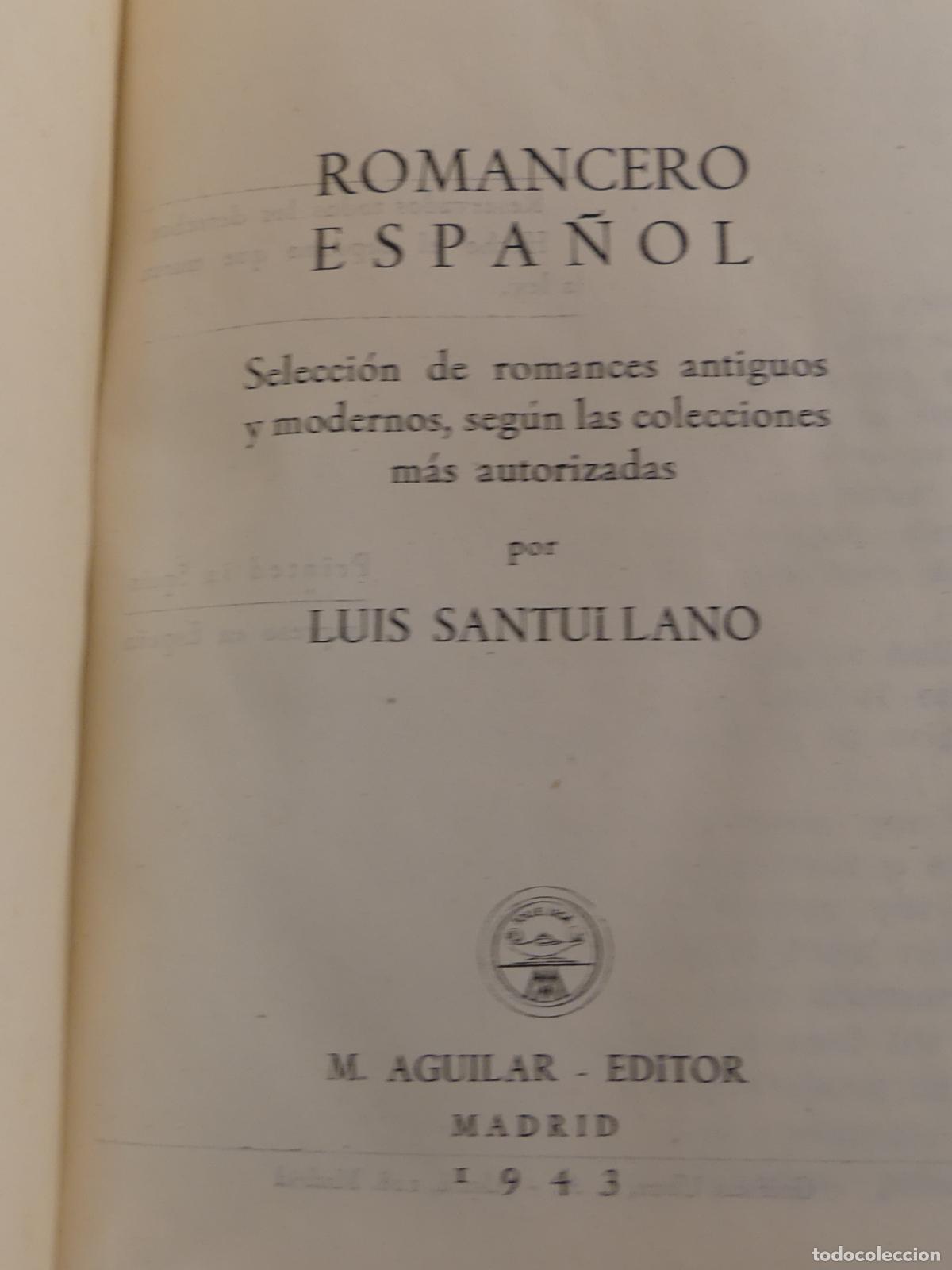 Libros de segunda mano: LIBRO - ROMANCERO ESPA&Ntilde;OL - EDITOR AGUILAR - Foto 6
