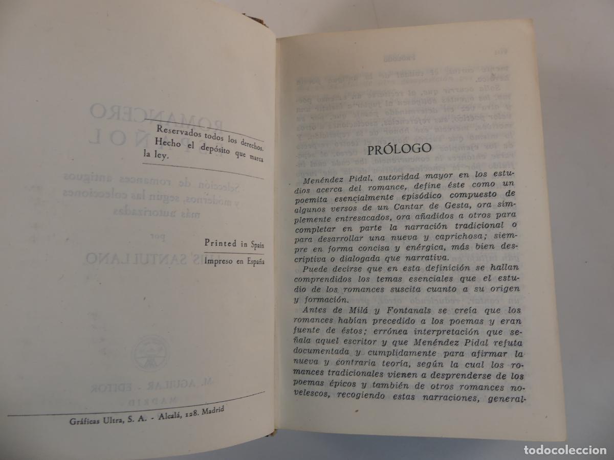Libros de segunda mano: LIBRO - ROMANCERO ESPA&Ntilde;OL - EDITOR AGUILAR - Foto 7