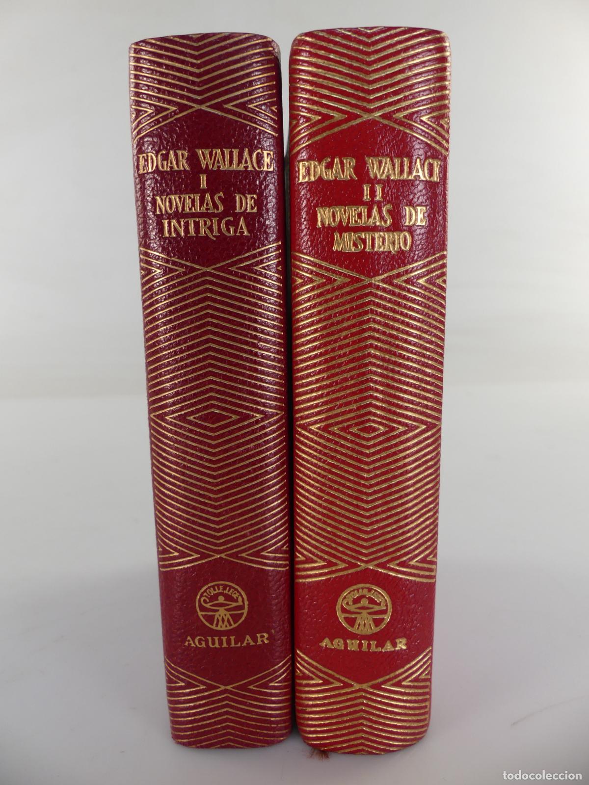 Second hand books: 2 TOMOS DE NOVELAS DE INTRIGA Y MISTERIO POR EDGAR WALLACE - EDITOR AGUILAR