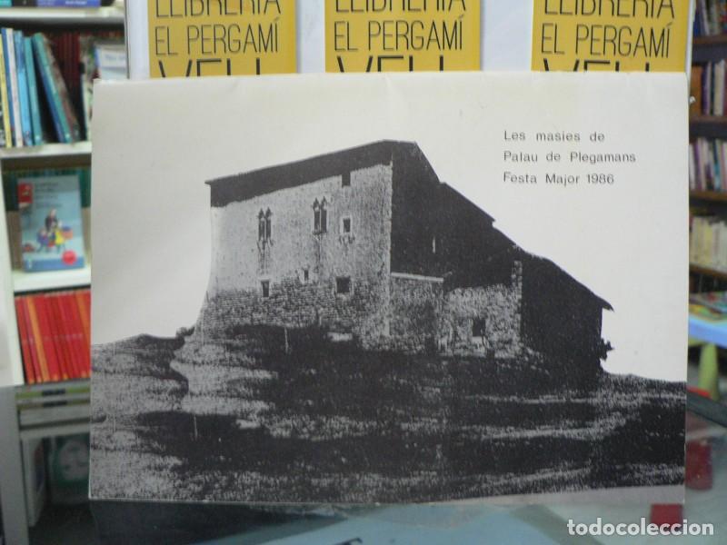 Libros de segunda mano: Les masies de Palau de Plegamans (Festa Major de 1986) - Ajuntament de Palau de Plegamans - 1986