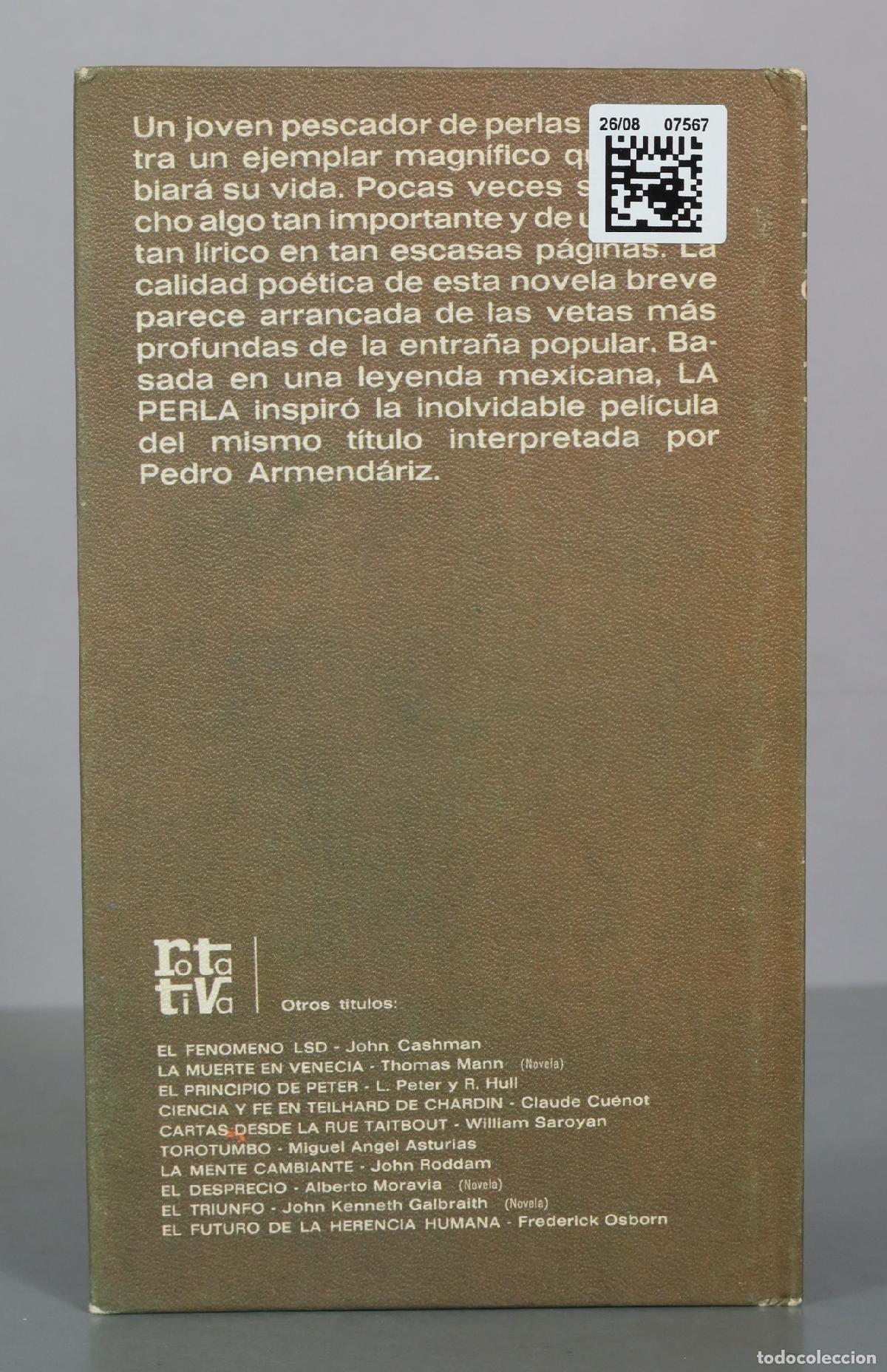 Libros de segunda mano: La perla - John Steinbeck - Rotativa - Foto 2