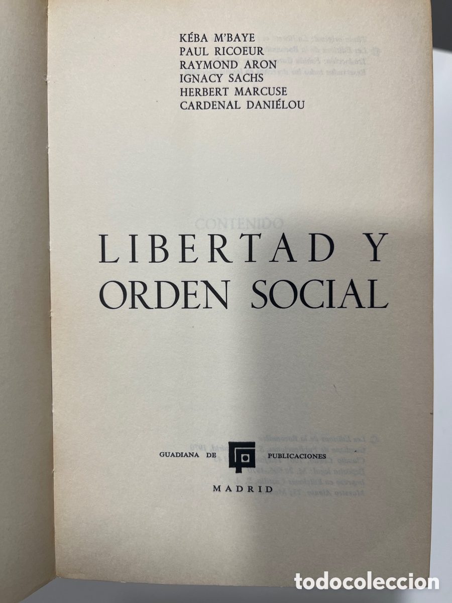 Libros de segunda mano: Libertad y orden social - Foto 2