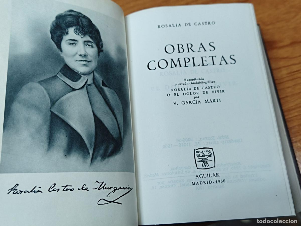 Libros de segunda mano: Obras Completas - Rosal&iacute;a de Castro - Aguilar 1960 - Foto 3